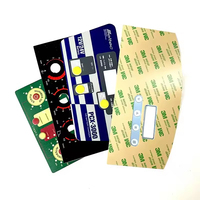 Fabricant OEM, autocollant personnalisé en polycarbonate PC Lexan pour machine à café, pour panneau de commande, clavier