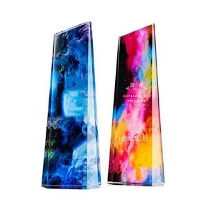 ถ้วยรางวัลรูปดาวห้าแฉกทำจากไม้ของที่ระลึกฟรีถ้วยรางวัลคริสตัล - Product Image 1
