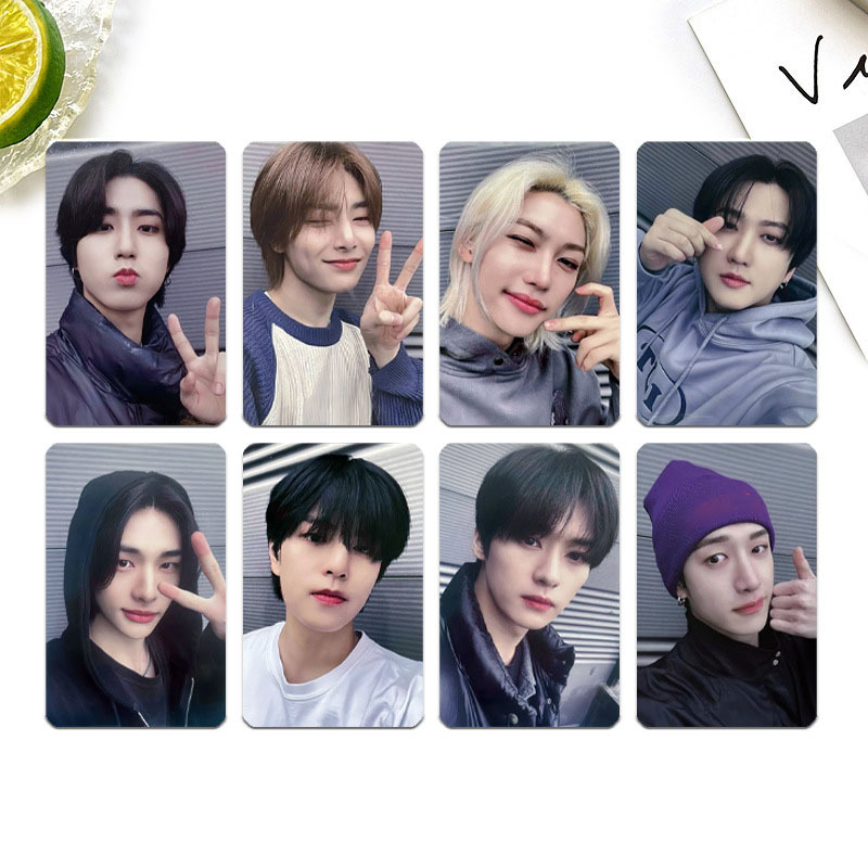8Pcs/Set KPOP Bangchan Han ATE Album Selfie Lomo Cards Hyunjin