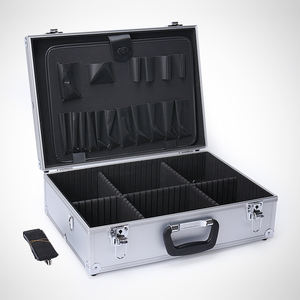 Caja de Herramientas de aluminio portátil para el hogar, almacenamiento multifuncional de mantenimiento de <span class=keywords><strong>electricista</strong></span>, maleta para vino - Product Image 4