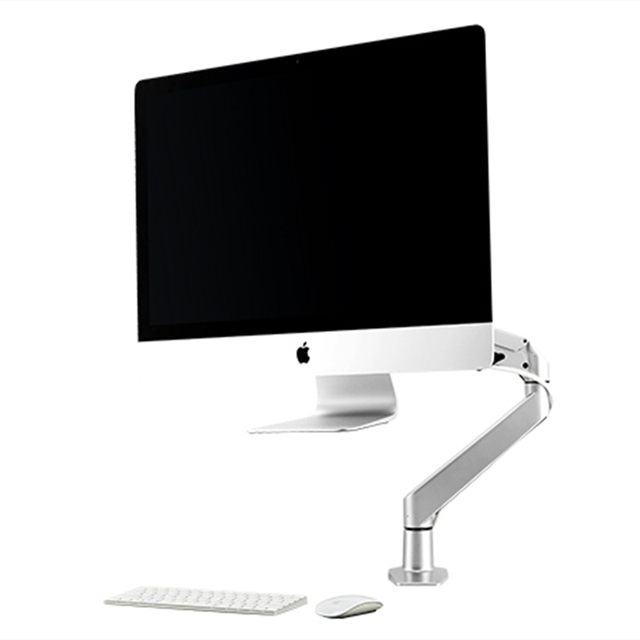 China Wholesale F195A Dual Arm Desk Computer Monitor Gaming Mount Double PC Monitor Stand for Sale