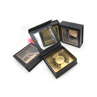 Boîte à cils en carton pour impression de Logo, boîte en carton personnalisée, feuille d'or Rose, estampage, beauté, faux cils, boîtes d'emballage en papier