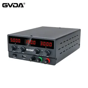 GVDA USB DC מוסדר מעבדה אספקת חשמל מתכווננת 30V 10A מתח רגולטור 60V 5A מייצב מתג ספסל כוח מקור