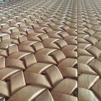 Panneau mural décoratif en bois d'absorption acoustique Dernier design créatif Panneau sculpté en bois pur