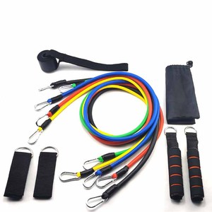 2023 Dropshipping Fitness Gym <b>Workout</b> Equipment Pilates Tubes Elastic <b>Bands</b> 11 Pack Resistance <b>Bands</b> - Product Image 3
