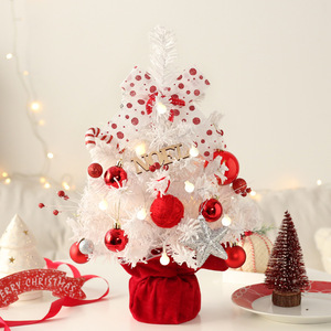 Ornamen kotak musik gantung putih Mini, lampu Led dekorasi Natal pohon Natal untuk rumah - Product Image 1