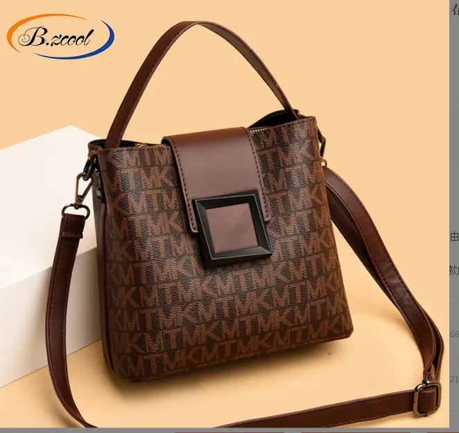 Pu Leather Handbags Fashion Vintage Letter Bags Women Handbags Ladies Casual Tote Women Bags Shoulder Bag RY7402425
