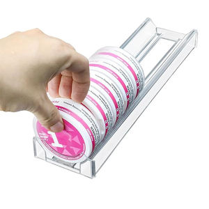 Organisateur de snus pour magasins, pousseur automatique à ressort, pousseur de jarre rond, présentoir de chewing-gum circulaire - Product Image 1