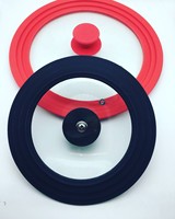 Couvercle de casserole en verre résistant à la chaleur en silicone à prix compétitif