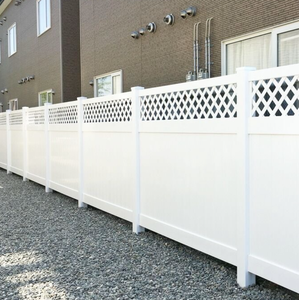 Valla de vinilo de 6 pies de altura, valla de PVC, valla cerrada de PVC, valla blanca de vinilo, valla <span class=keywords><strong>vertical</strong></span> moderna y elegante <span class=keywords><strong>para</strong></span> jardín - Product Image 3