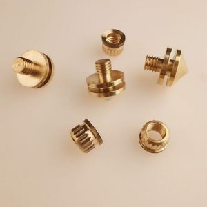 Altavoz de audio directo de fábrica con acabado pulido Cobre puro Cono bajo Fiebre Amortiguador Clavo de pie corto con punta puntiaguda - Product Image 3
