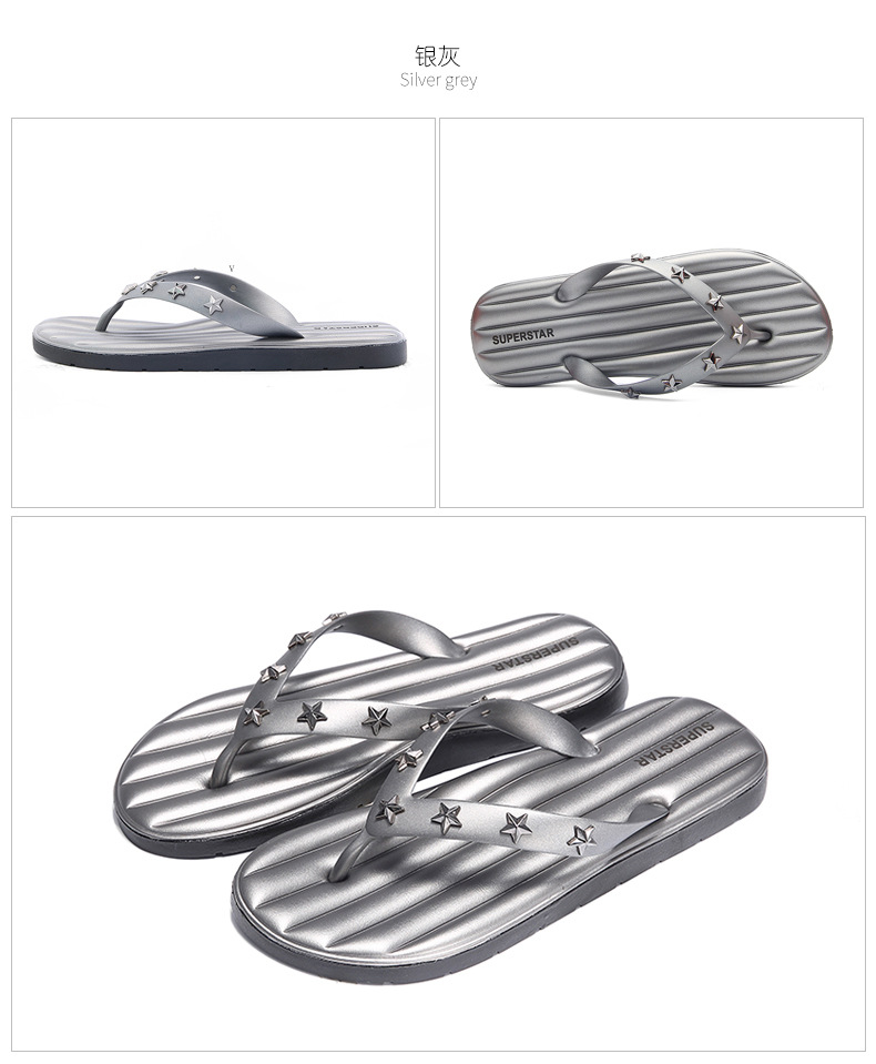 Latest Design Flip Flops Indoor Outdoor PVC Soft Men Flip-flops Slippers Wholesale