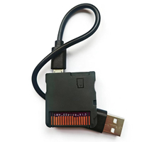Lector de Juegos DSpico Mejorado, Carcasa Negra Moldeada por Inyección con MCU RP2040 para DS NDSL DSi 3DS