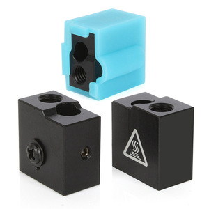 Bloque de Calentamiento 3DSWAY E3D de Aluminio de 30g para Impresora 3D con Funda de Silicona - Product Image 1