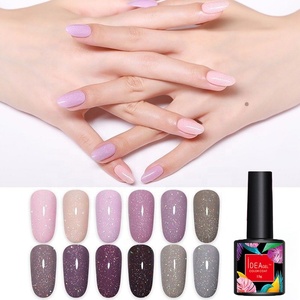 Vernis à ongles gel pailleté en gros OEM ODM, marque privée, fournisseur d'usine, 12 couleurs super brillantes, à retirer par trempage, UV LED, longue tenue - Product Image 3