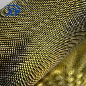 Tessuto in Fibra di Carbonio con Riflessi Glitterati, Fibra di Carbonio Dorata+Dorata per Rinforzo Ingegneristico - Product Image 3