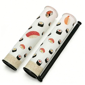 Envase de Papel Kraft Biodegradable y Ecológico de Grado Alimenticio, Tipo Pop-up, para Sushi, Caja de Sushi Fácil de Comer, Empaque Conveniente - Product Image 3