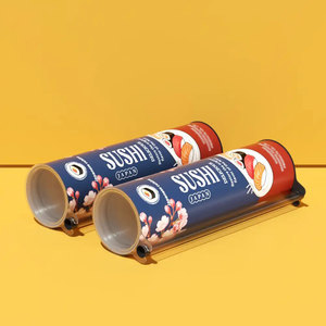 Envase Desechable para <span class=keywords><strong>Sushi</strong></span> para Llevar, Envase Cilíndrico Redondo para Rollos de <span class=keywords><strong>Sushi</strong></span>, Empaque de Papel - Product Image 3