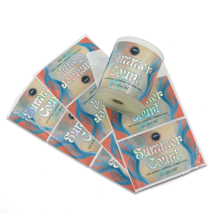 Tùy chỉnh in nến không thấm nước Jar etiquetas kim loại tỏa sáng lá vàng sang trọng nến thơm nhãn - Product Image 6