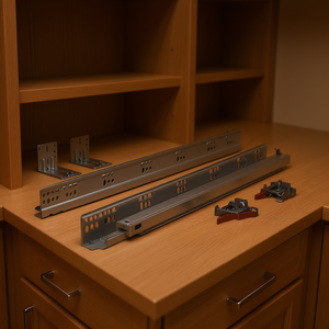 Correderas de Acero Reforzadas de 21 Pulgadas con Extensión Total y Cierre Suave para Cajones de Cocina y Dormitorio - Product Image 2