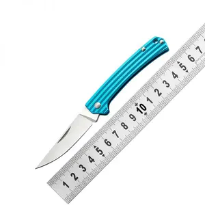 OEM Amazing Blue Color ch knorr-bremse knorrbremse 7112RUC-LI 4Cr15N Blade Sharp Aluminium Handle Folding Pocket Knife