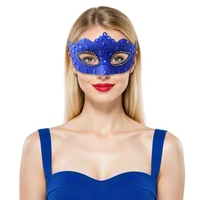 Masque de mascarade pour couples, ensemble de masques de fête, masque vénitien en ABS avec strass brillants pour bal, Halloween et mariage