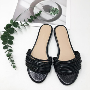 Sandalias Planas de Verano con Punta Abierta, Suela de Goma Gruesa, Diseño Africano Brillante, Nuevo Diseño de Moda, Sandalias de Lujo para Mujer - Product Image 3