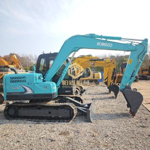 Excavatrice sur chenilles d'occasion Kobelco SK75 de 7,5 tonnes de haute qualité, faible nombre d'heures de travail, excavatrice d'occasion Kobelco SK75 SK50 - Product Image 4