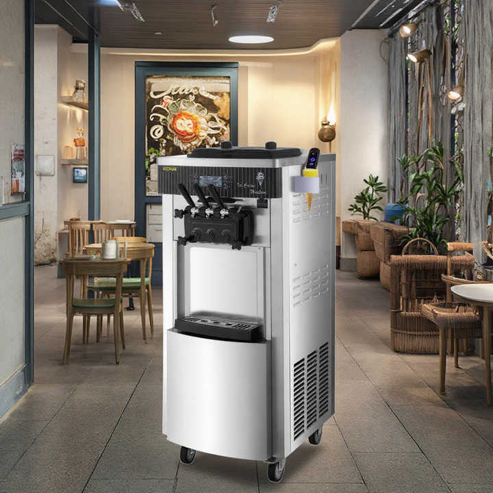 soft serve ice cream machine with compressor