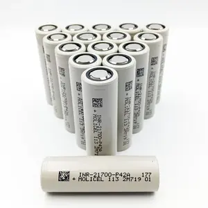 Molicel Bateria recarregável original de grau A P42A 4200Mah 3.7V 21700 para drone FPV de ferramentas elétricas DIY