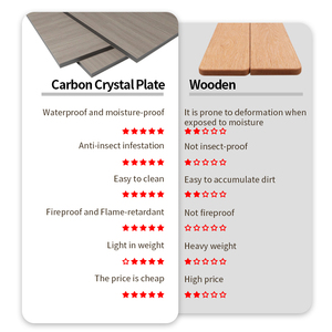 Design de luxe décoration flexible cristal de carbone <span class=keywords><strong>fibre</strong></span> ardoise feuille bambou charbon de <span class=keywords><strong>bois</strong></span> placage PVC panneau mural - Product Image 3