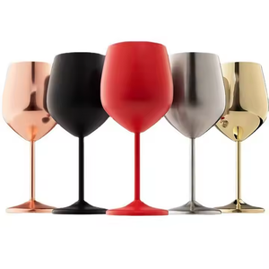 In magazzino 18 oz stelo In acciaio inox Tumbler vino di lusso In metallo calice per anniversario infrangibile Set Champagne flauti personalizzati - Product Image 1