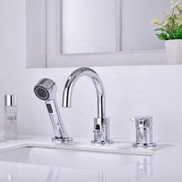 Mélangeur d'eau flexible pour salle de bain Robinet de douche à tirette pour salle de bain