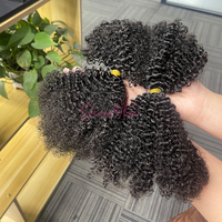 Afro Curly Marley Human Bulk Afro Kinky Curls pour Twist Locs Tresses au crochet 4a/ 4b/ 4c Cheveux humains à tresser