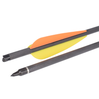 Flèches de chasse de haute qualité X Bow Bolts, 20 pouces, en carbone hybride, avec pointes demi-lune