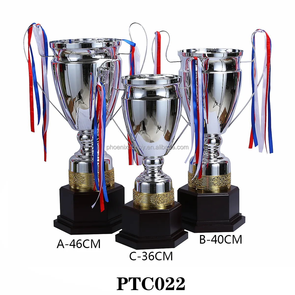 Trofeo de fútbol de bádminton, de metal chapado en oro y plata, barato, 2022