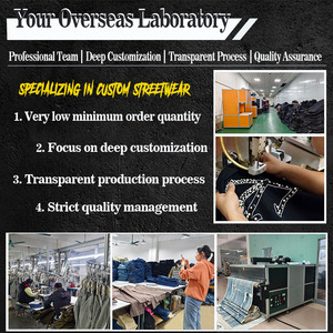 Высококачественные мужские черные мотоциклетные джинсы свободного кроя с вышивкой и эффектом потертости в стиле хип-хоп Y2K, низкий MOQ - Product Image 5