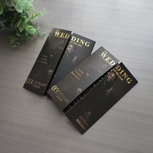 Thiệp mời cưới cao cấp, thiết kế riêng, sang trọng, gấp ba, ép kim vàng - Product Image 2