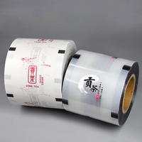 Film de scellage thermique personnalisé en PP imperméable pour couvercles de thé au lait Boba, film plastique imprimé pour gobelets, rouleau de film de scellage pour animaux de compagnie