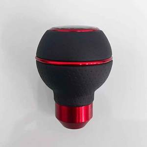 JDM سباق الجلود والعتاد التحول مقبض الألومنيوم الأجزاء الداخلية التلقائي سيارة شيفتر التبعي - Product Image 1