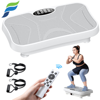 YETFUL Plaque vibrante intelligente pour le remodelage corporel à domicile, à faible bruit, à vibration verticale, fonctionnement silencieux, capacité de charge de 150 kg