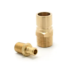 Union Connector Messing Verlängerung nippel anschlüsse Adapter 3/8 "1/4" NPT-Buchsen für Schlauch