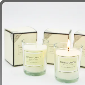 Candele di vendita calda all'ingrosso candele di lusso profumate candele profumate con etichetta privata regalo per le donne