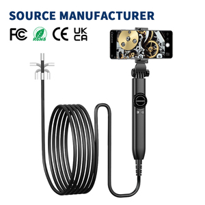 Caméra endoscopique Type-C 6,4 mm étanche avec 8 LED réglables USB Android, boroscope flexible pour réparation automobile et plomberie - Product Image 1