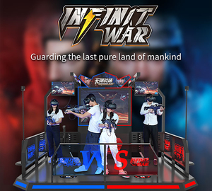 เครื่องเล่นเกมยิงปืน VR ในร่ม แพลตฟอร์มเกมยิงปืนอินฟินิตี้วอร์สำหรับ <span class=keywords><strong>4</strong></span> ผู้เล่น - Product Image 2