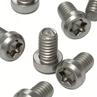Vis pliantes anti-desserrage à tête Torx chanfreinée, en acier, filetage métrique M2.5, finition brute, forgées à froid, sur mesure par le fabricant