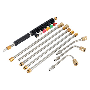 Baguette d'extension de laveuse électrique nettoyeur haute pression pulvérisateur extensible télescopique rallonge de pulvérisation baguette de <span class=keywords><strong>lance</strong></span> d'extension - Product Image 3