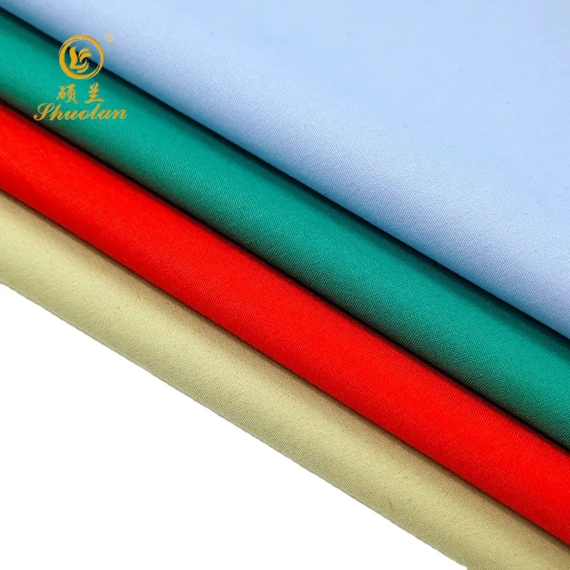 Low Price Wholesale Manufacturer100% Cotton 40*40 133*100 135gsm Custom Poplin Dyed Fabric Use For Blouse/Shirt