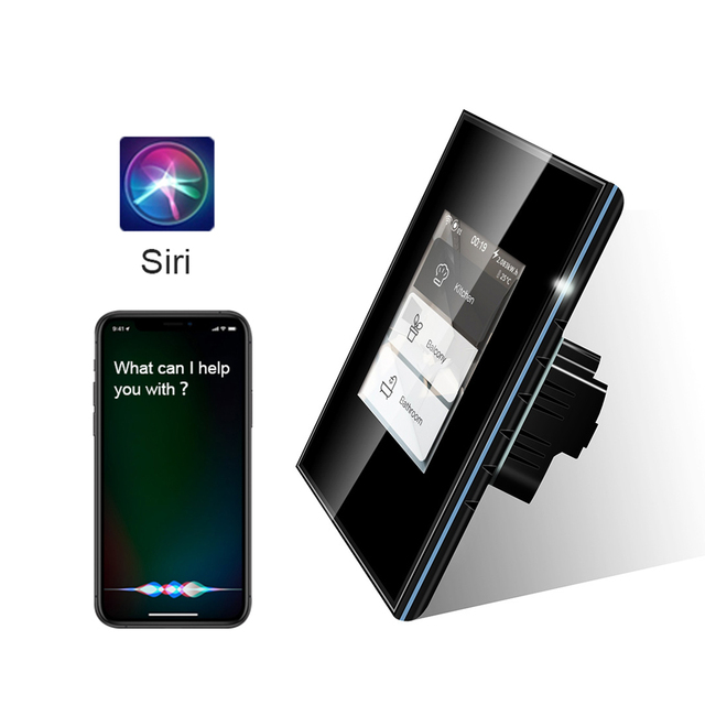 1/2/3 Gang Lanbon Home Automation 5 Model Google Alexa LCD Smart Switch EU/US Standard Light Switch Homekit Wifi Smart Switch