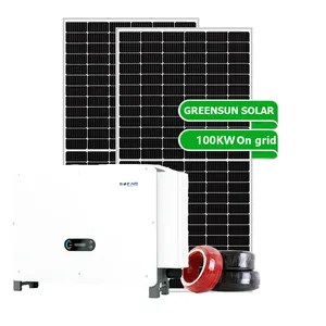 Grid Diikat 100kw Panel Surya Sistem Grid 100kw 200kw 300kw 400kw 500kw Sistem Tenaga Surya Harga 100 Kw Solar sistem